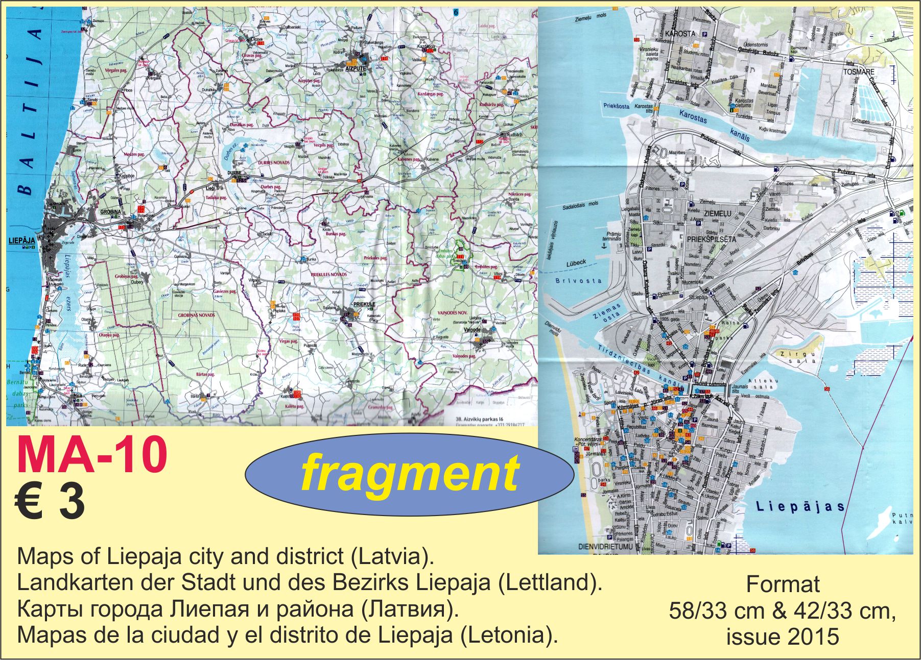 Map of Liepaja Latvia 2015